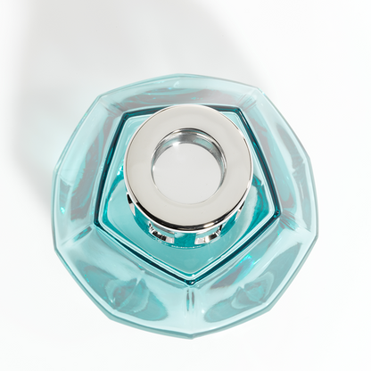 Lampe Berger - Geometric Duftlampe, Blue m. Ocean Breeze - Frisk duft - Maison Berger