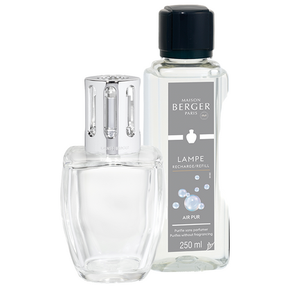 Lampe Berger - June Duftlampe, Transparent m. Neutral Air Pur - Maison Berger