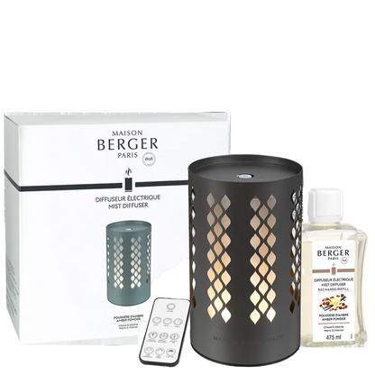 Losange Diffuser &amp; Amber Powder fra Maison Berger Paris – en varm og forførende duftoplevelse, hvor amber, krydderier og elegant design forvandler dit hjem til et sofistikeret fristed.