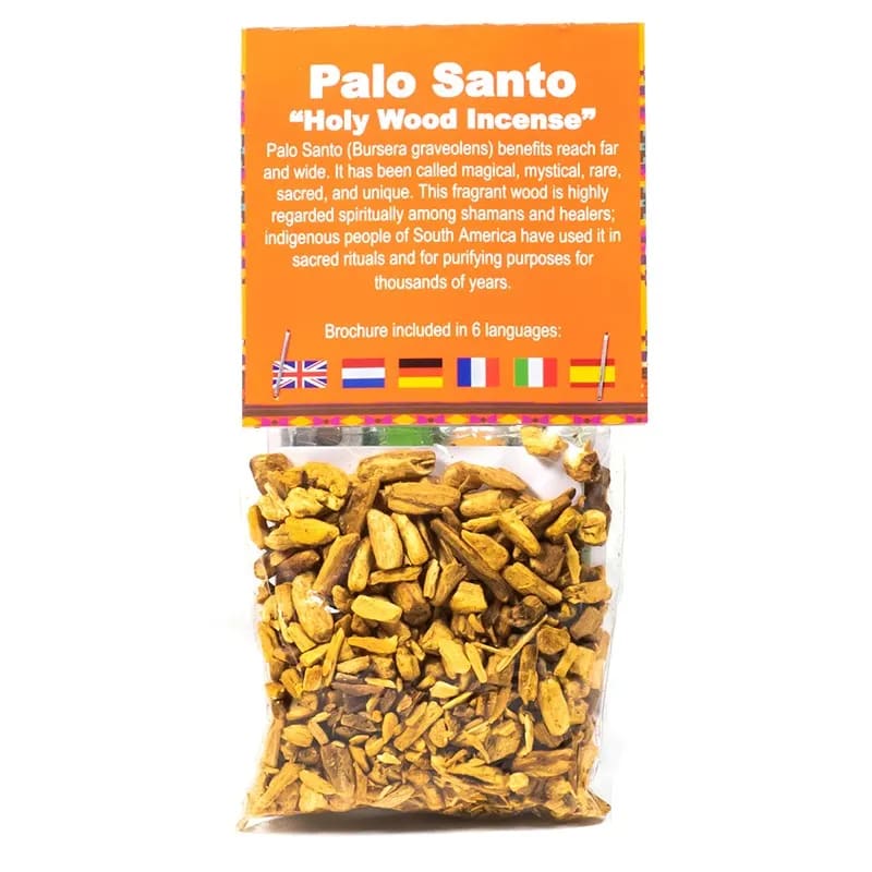 Palo Santo Helligt Træ - Smugde røgelse - Pose m. små stykker
