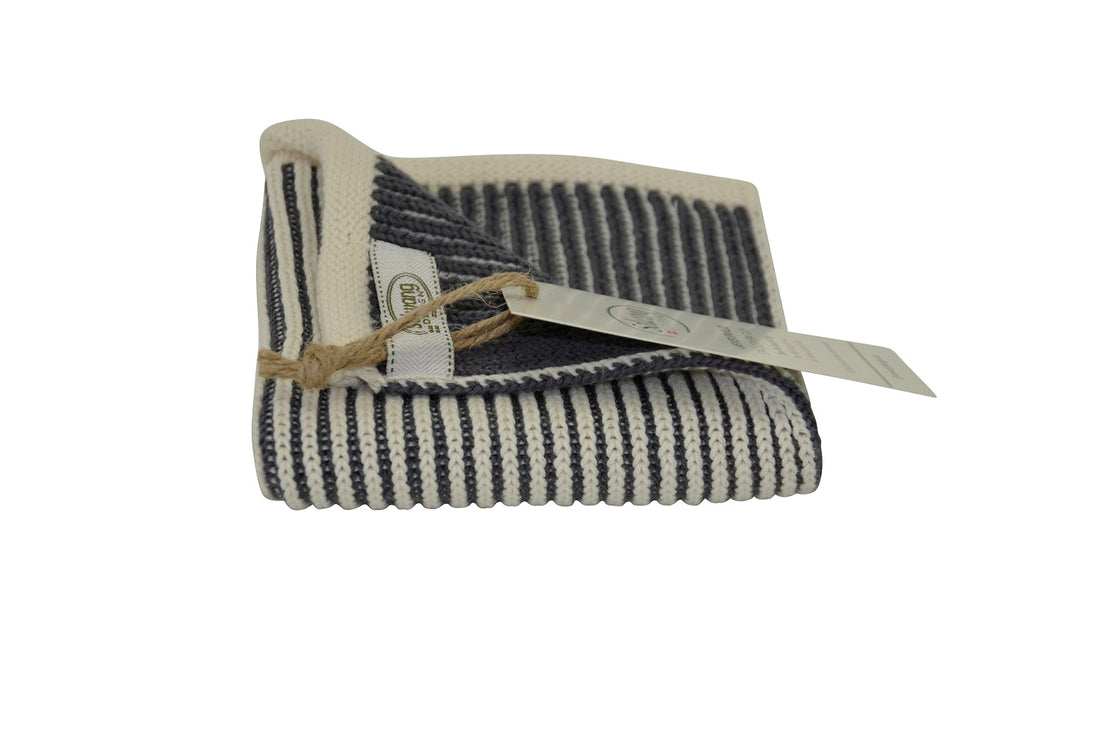 Solwang Design - Strikkede Spa- & karklud - Nature/Grey