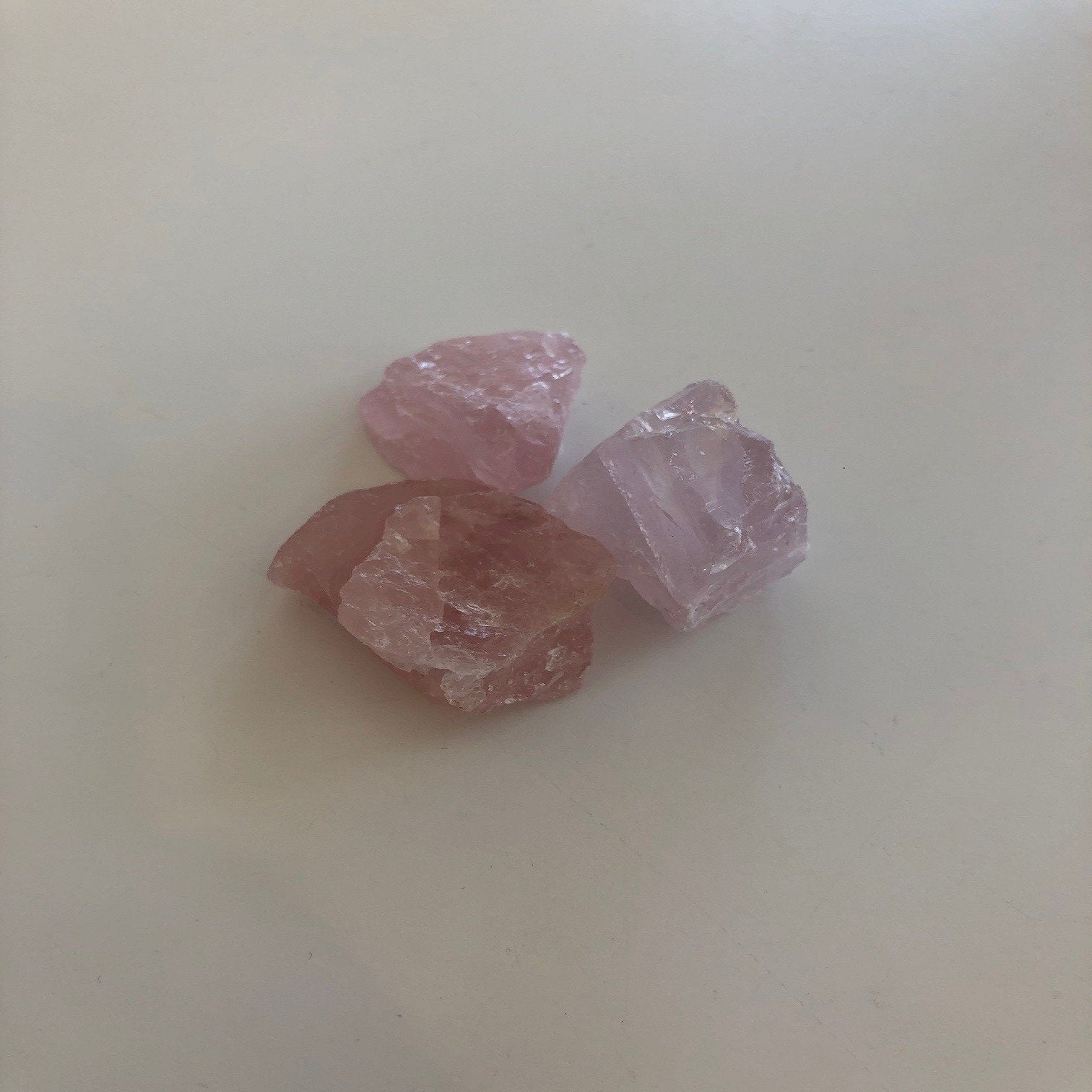 Rosenkvarts Krystal - Rå krystaller