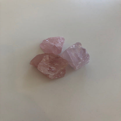 Rosenkvarts Krystal - Rå krystaller