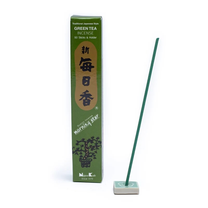 Morning Star Røgelse m. Green Tea - 50 stk. Japanske røgelsespinde