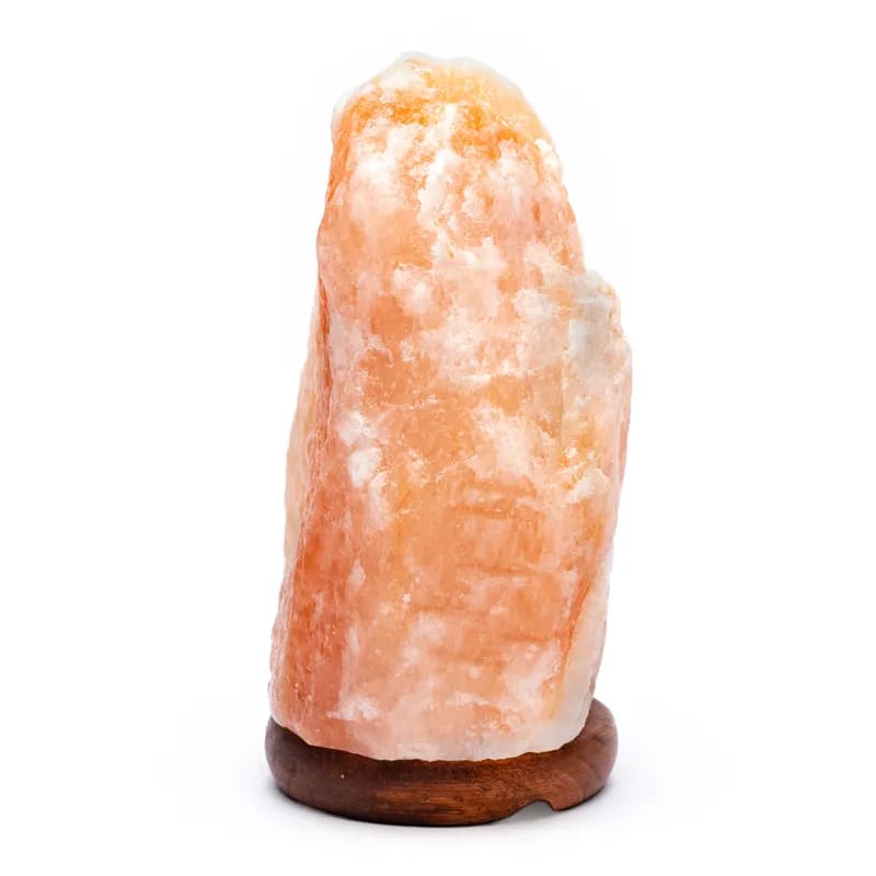 Himalaya Salt Lampe m. LED lys -  Pink - 1,5-2kg