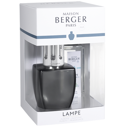 Lampe Berger - June Duftlampe, Satin Grey m. Aloe Vera Water - Frisk duft - Maison Berger