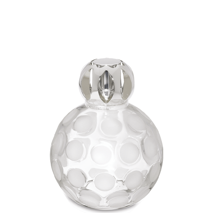 Lampe Berger - Sphere Duftlampe, Klar m. sandblæste prikker - Maison Berger