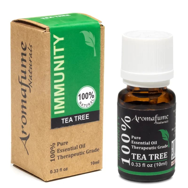 Økologisk Tea Tree Olie fra Aromafume – naturlig, antibakteriel og rensende æterisk olie til hudpleje, aromaterapi og velvære.