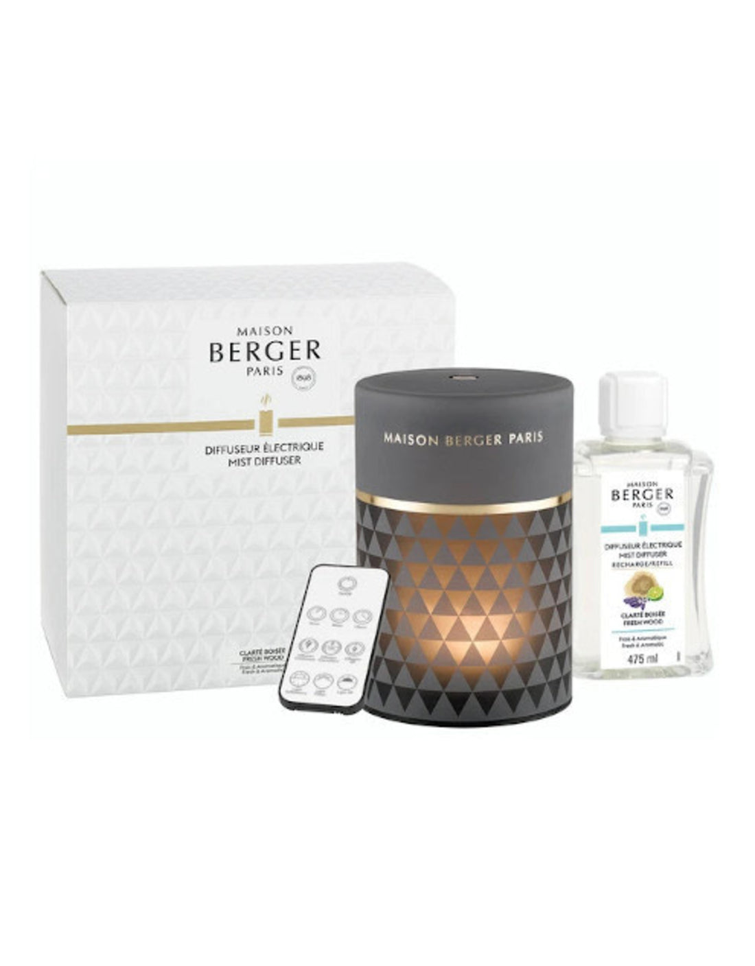 Duft Diffuser Clarity m. duften Fresh Wood - Frisk duft - Maison Berger