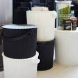 Omnioutil spande til affaldssortering, opbevaring og køkkenkompost - Sort